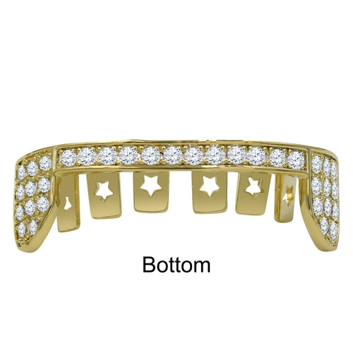 OG STARDOM ICED GRILLZ IN YELLOW GOLD