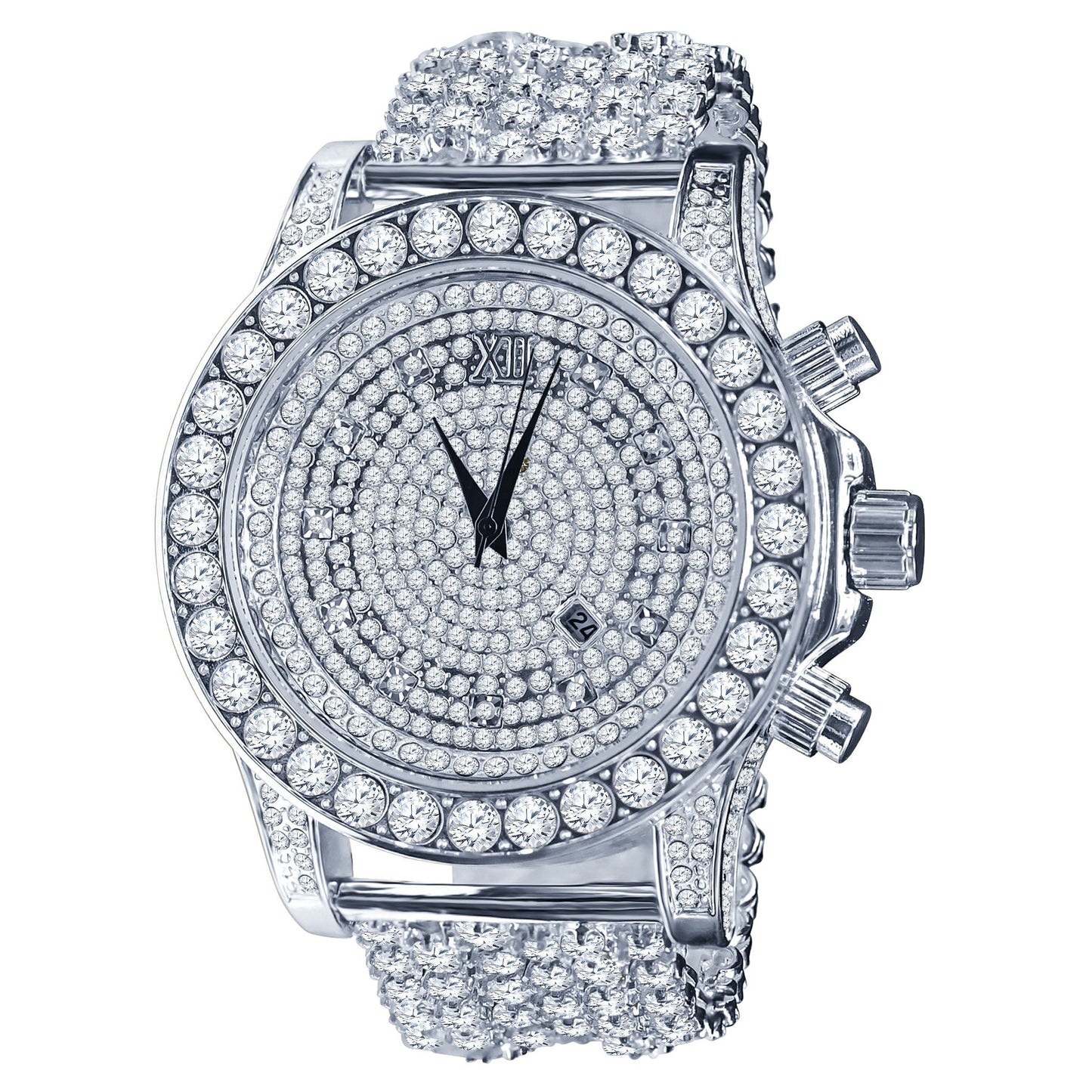 ROUND CUT DIAMOND TIMEPIECE // WHITE GOLD