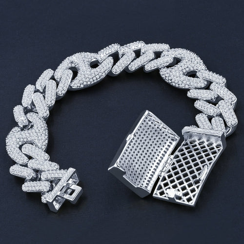 ICED CUBAN X GUCCI LINK BRACELET // 18MM