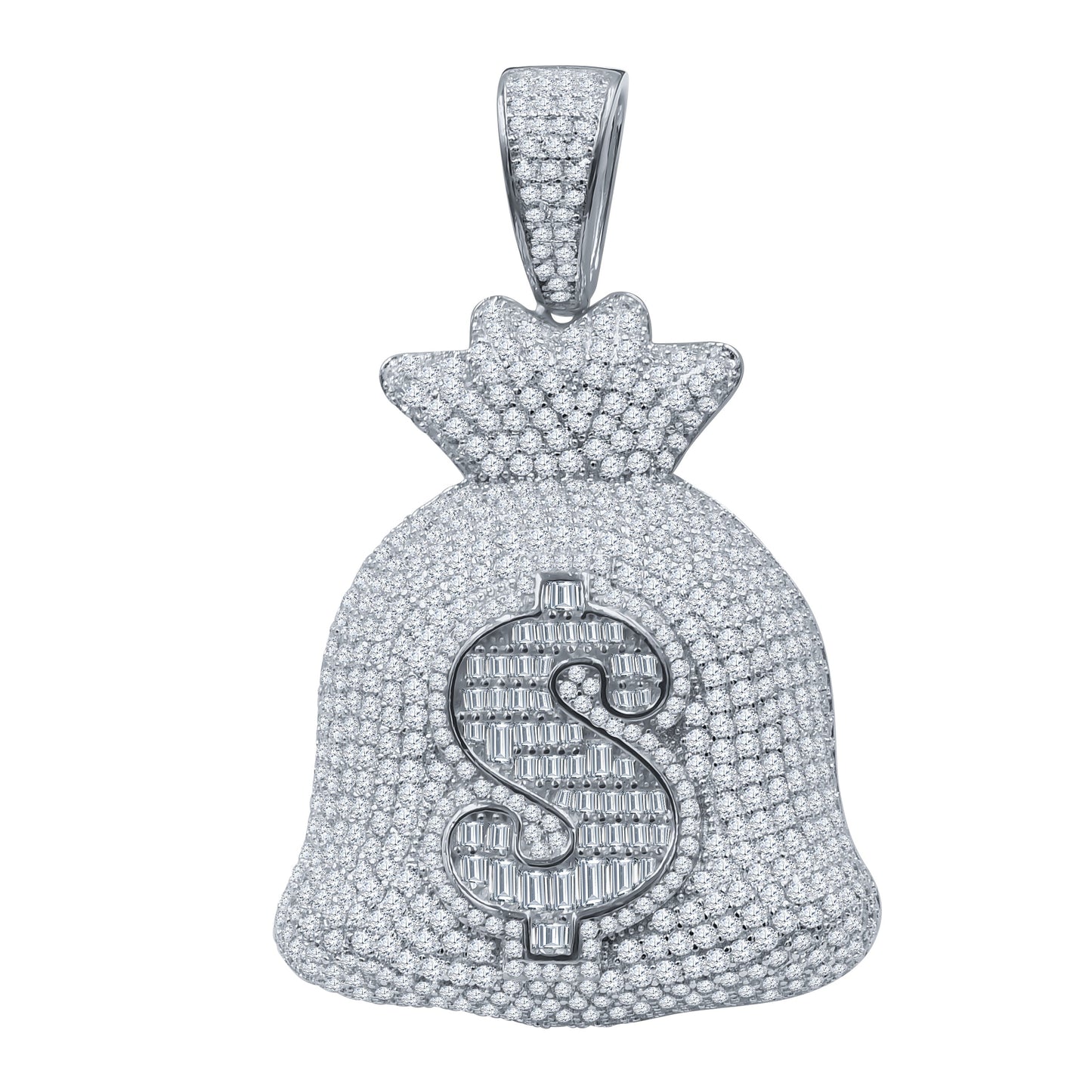 THE BAG PENDANT // WHITE GOLD
