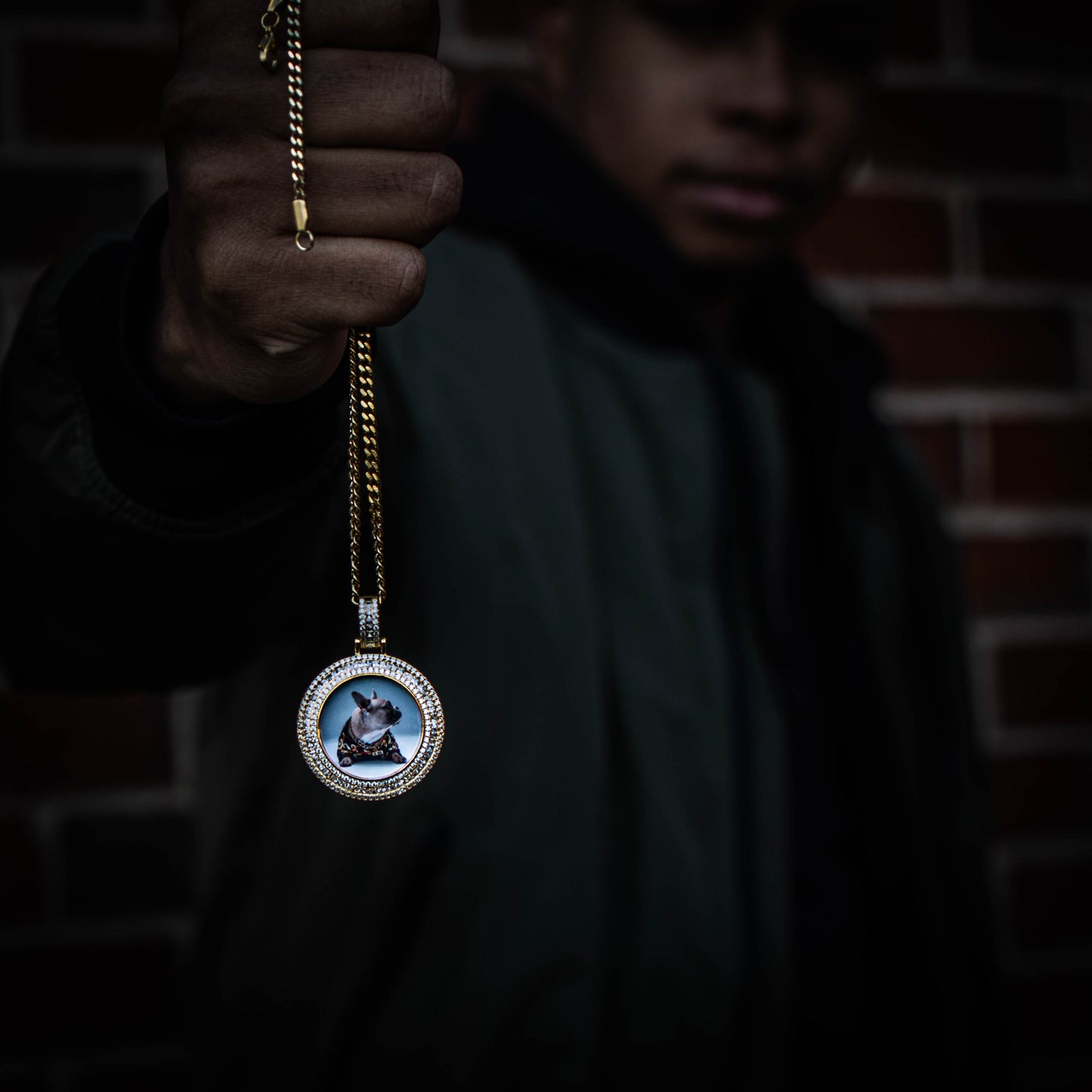 THE ORIGINAL 2.0 // BAGUETTE x ROUND CUT PHOTO PENDANT is an essential piece to add to your collection to remember an OG in your life...5x Plated with Solid 18k Gold x Diamonds, this custom photo pendant has a breathtaking luster for a price that you simply can't find anywhere else. Stop Settling and Shop OG.