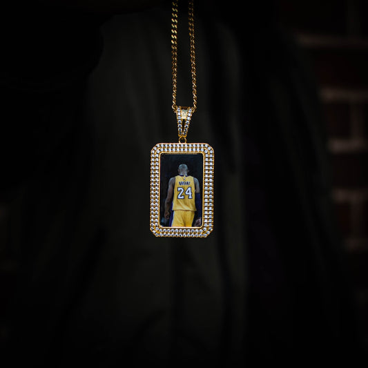 THE D-OG // DOG TAG PHOTO PENDANT is an essential piece to add to your collection to remember an OG in your life...5x Plated with Solid 18k Gold x Diamonds, this custom photo pendant has a breathtaking luster for a price that you simply can't find anywhere else. Stop Settling and Shop OG.