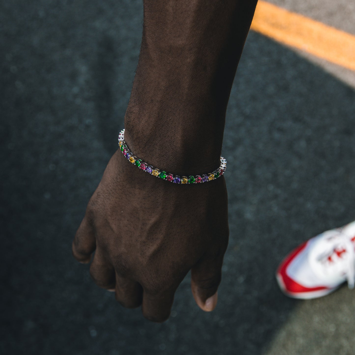 4MM ROUND CUT CANDY TENNIS BRACELET