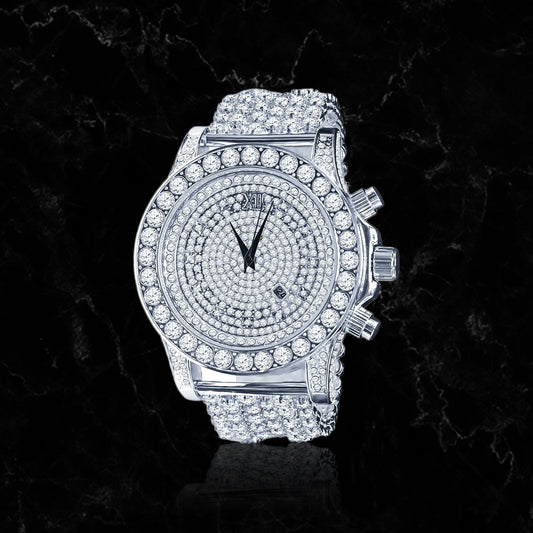ROUND CUT DIAMOND TIMEPIECE // WHITE GOLD
