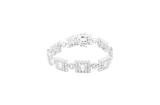 GEO BRACELET // WHITE GOLD 14MM