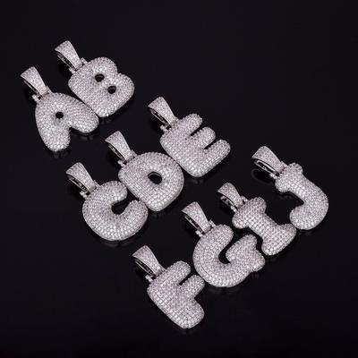 CUSTOM BUBBLE LETTER PENDANT + CHAIN