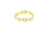 GEO BRACELET // YELLOW GOLD 14MM