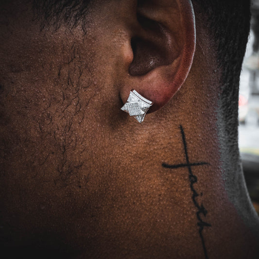 BAROQUE // WHITE GOLD EARRINGS