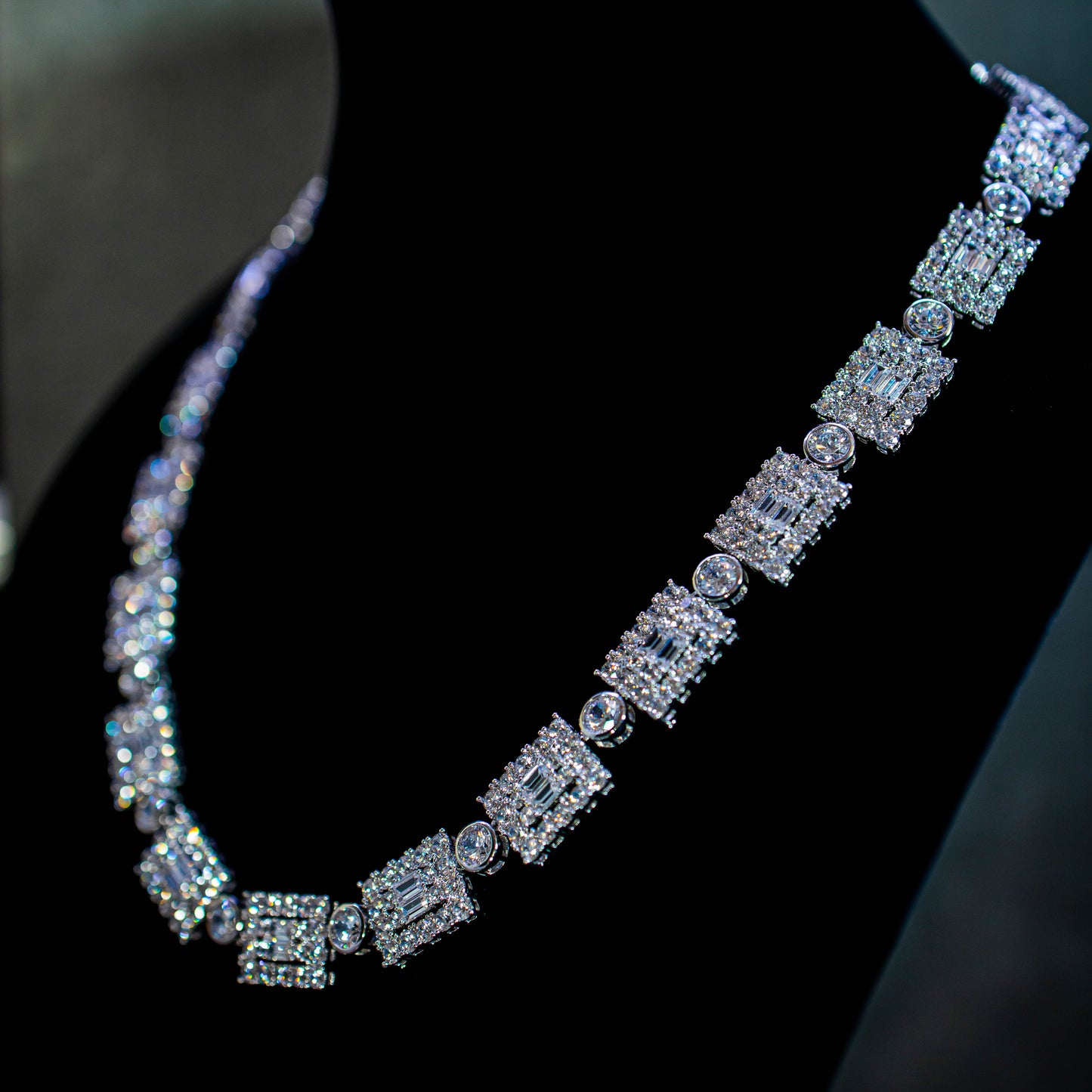 THE GEO CHAIN // WHITE GOLD 14MM