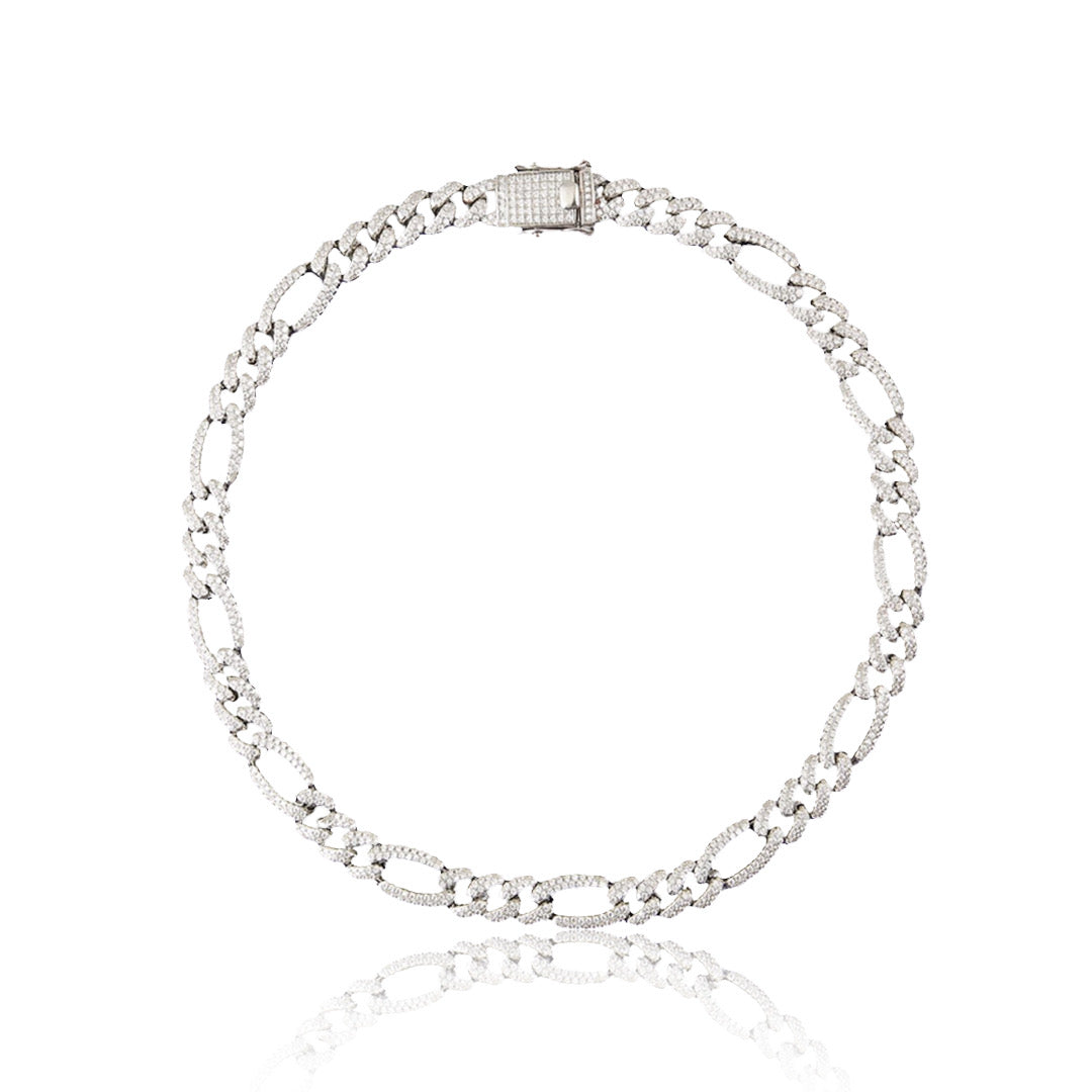 10MM ICED FIGARO CHAIN