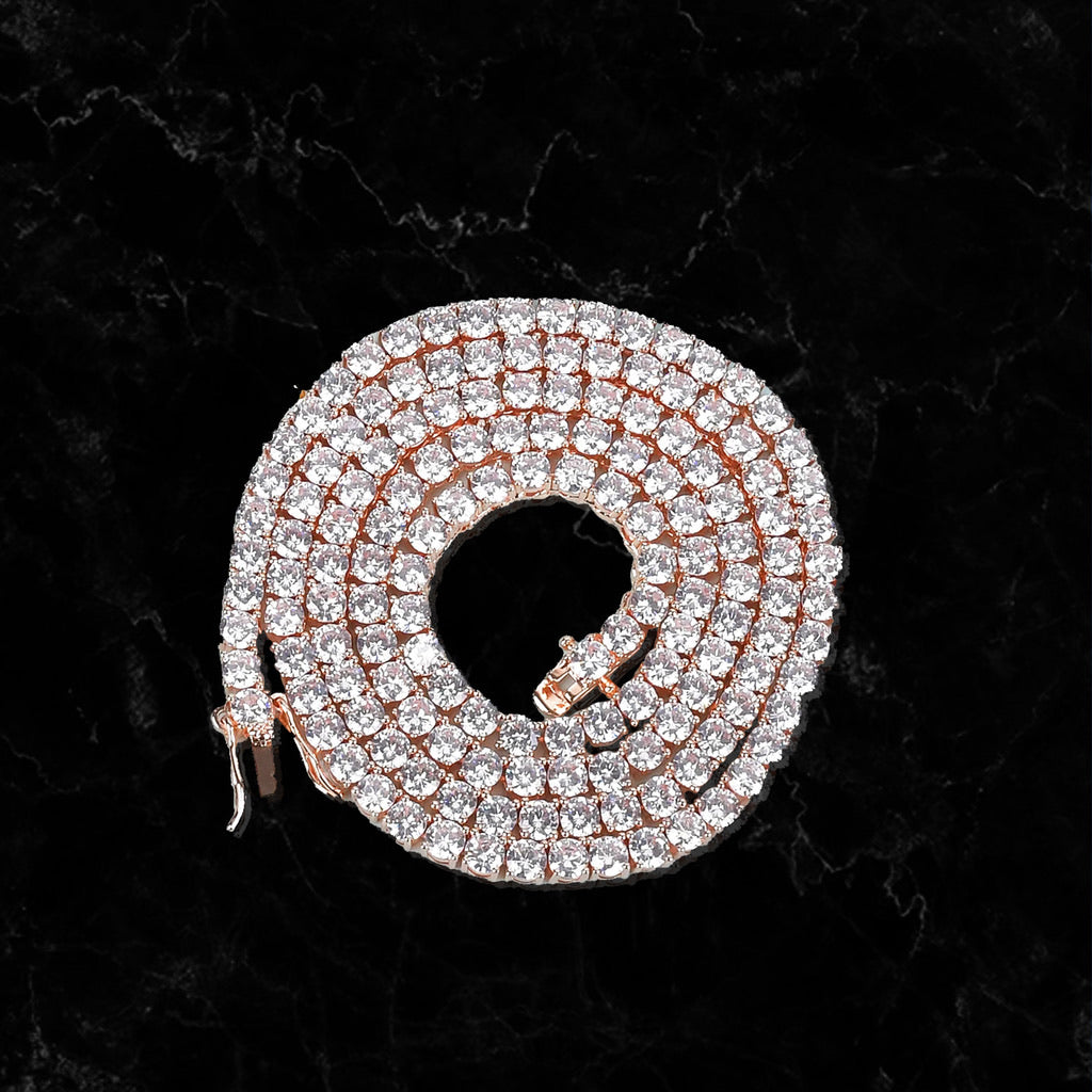 ROUND CUT TENNIS CHAIN // 4MM