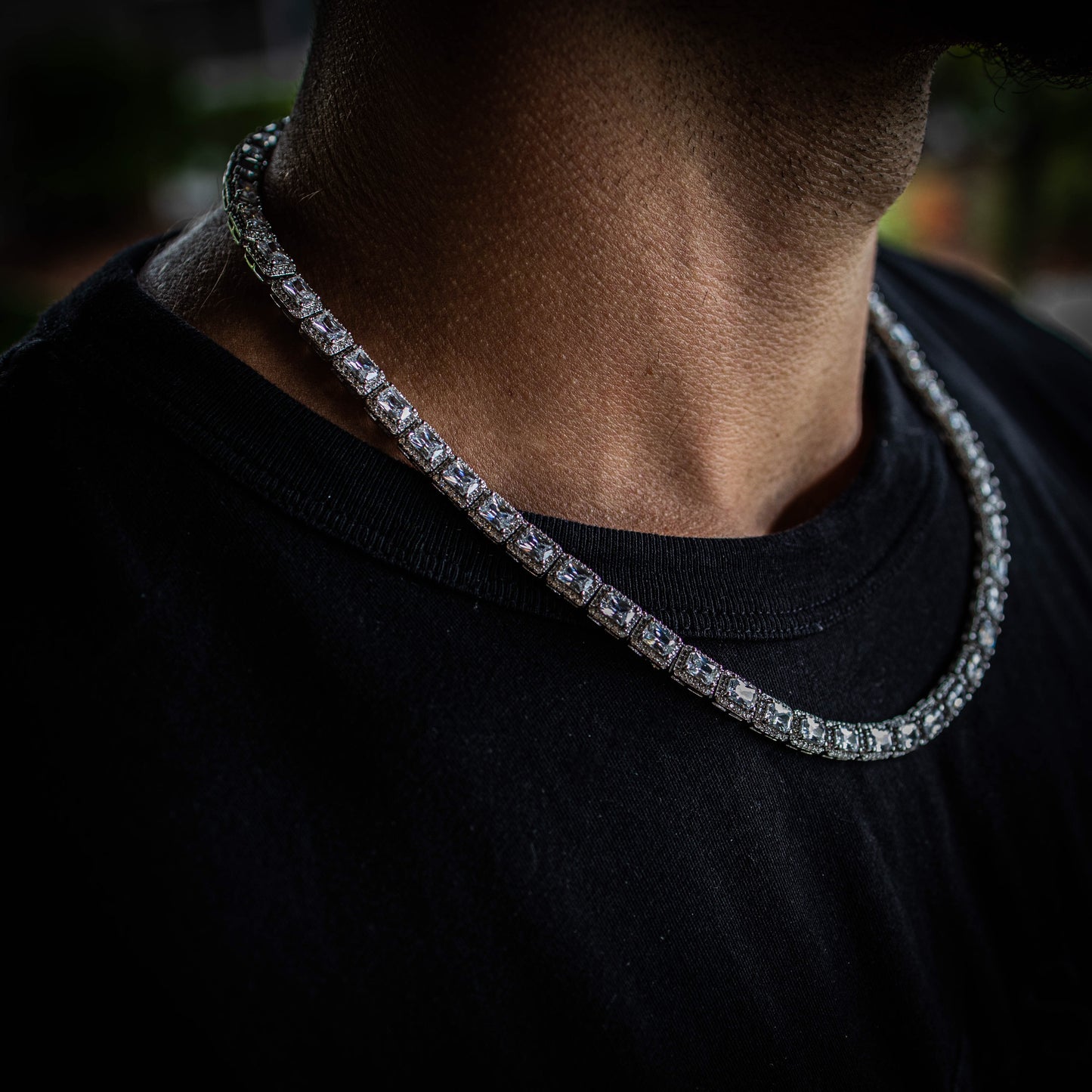 THE EMERALD CHAIN // WHITE GOLD 6MM