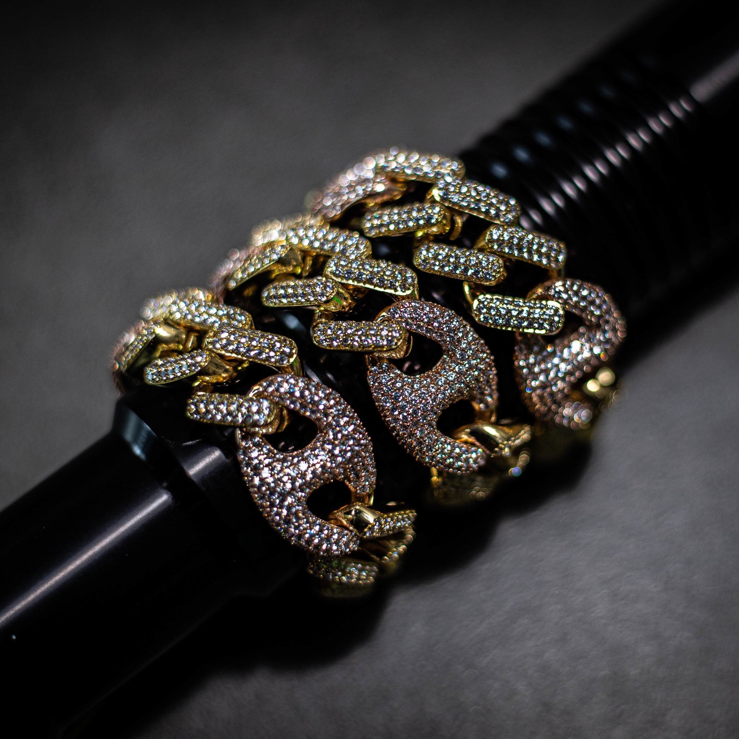 THE CUBAN X CHAIN // YELLOW X ROSE GOLD 18MM
