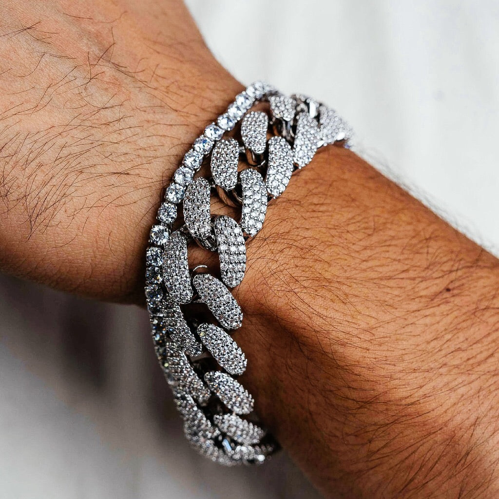 18MM ICED MIAMI CUBAN BRACELET