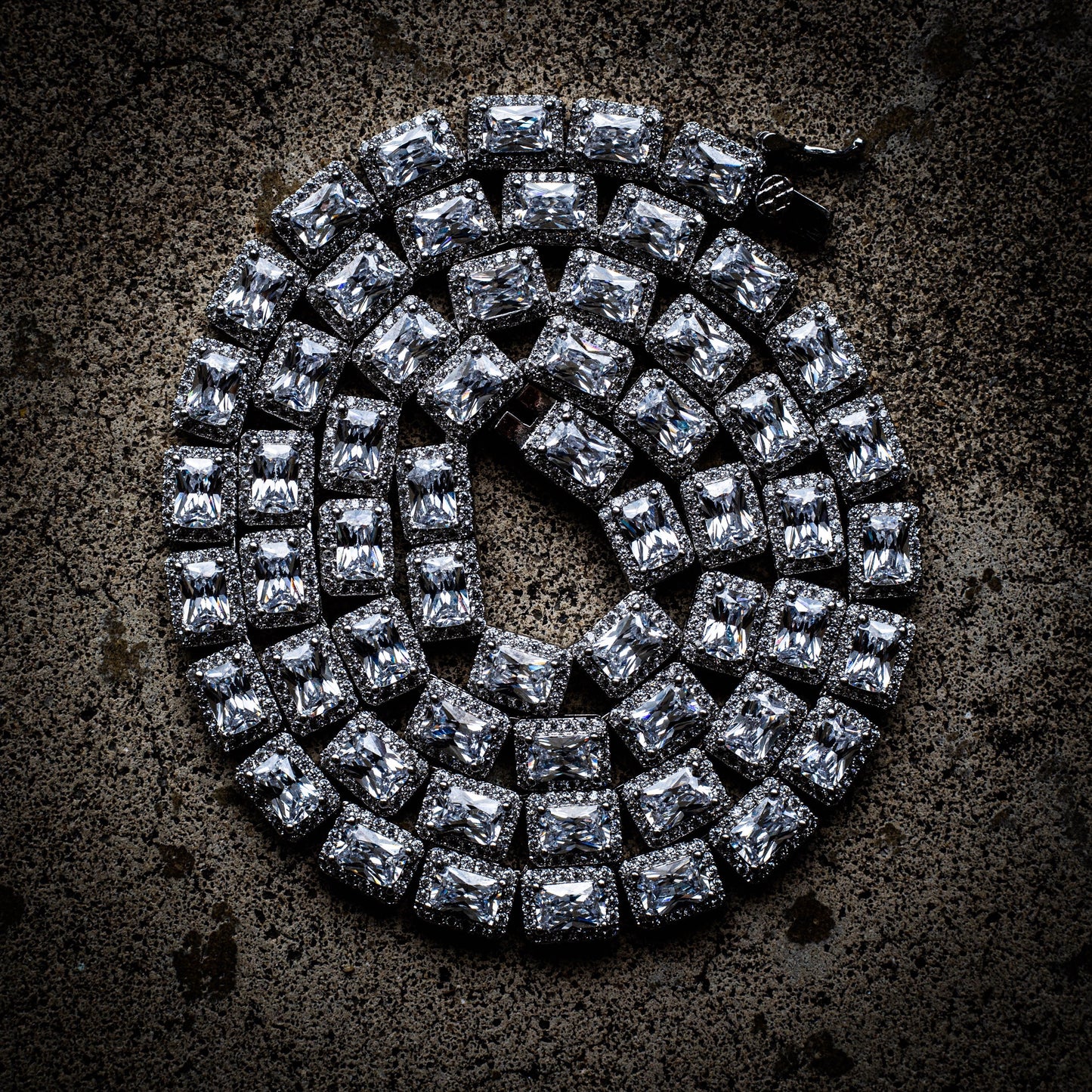 THE EMERALD CHAIN // WHITE GOLD 6MM