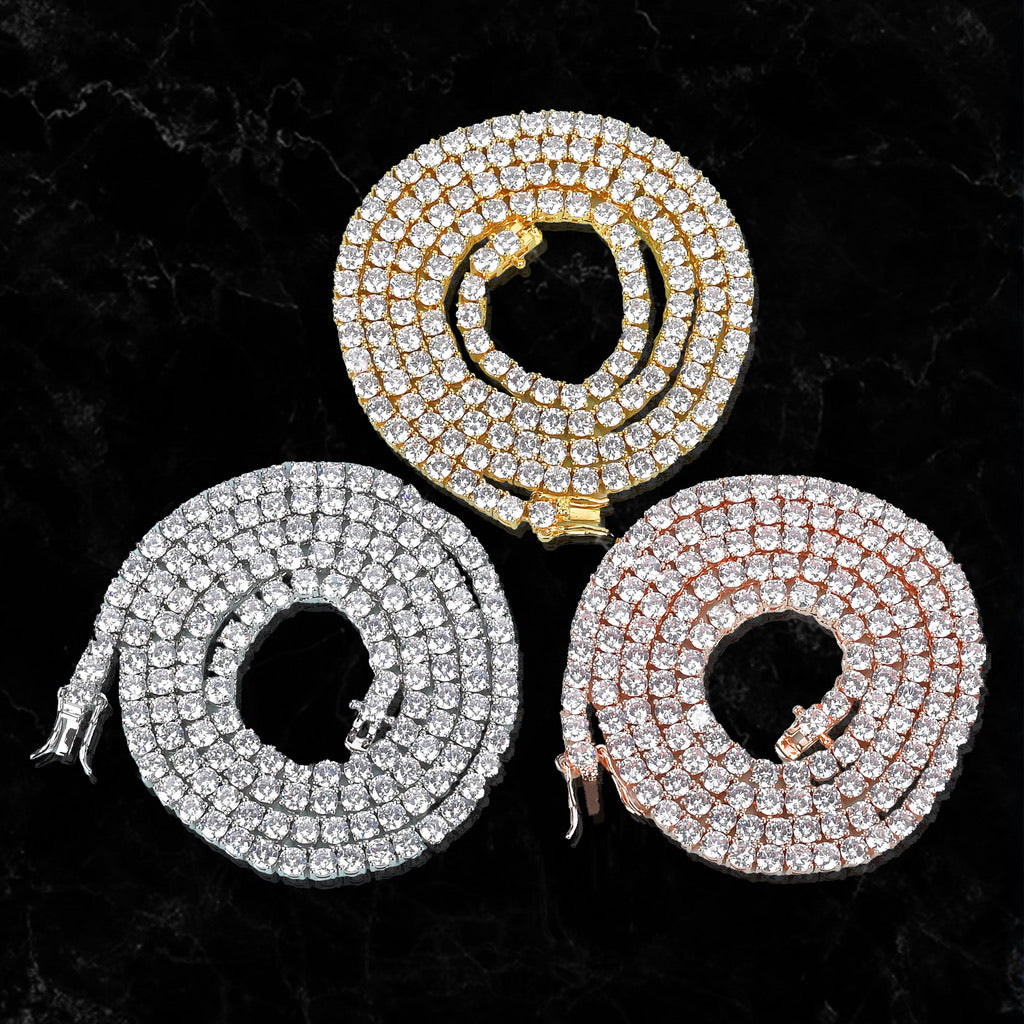 ROUND CUT TENNIS CHAIN // 4MM