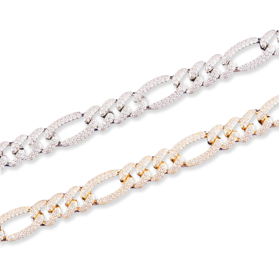 10MM ICED FIGARO CHAIN
