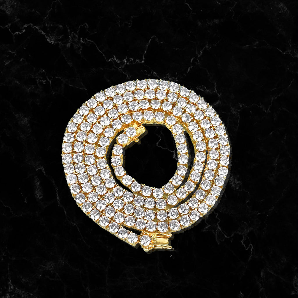 ROUND CUT TENNIS CHAIN // 4MM