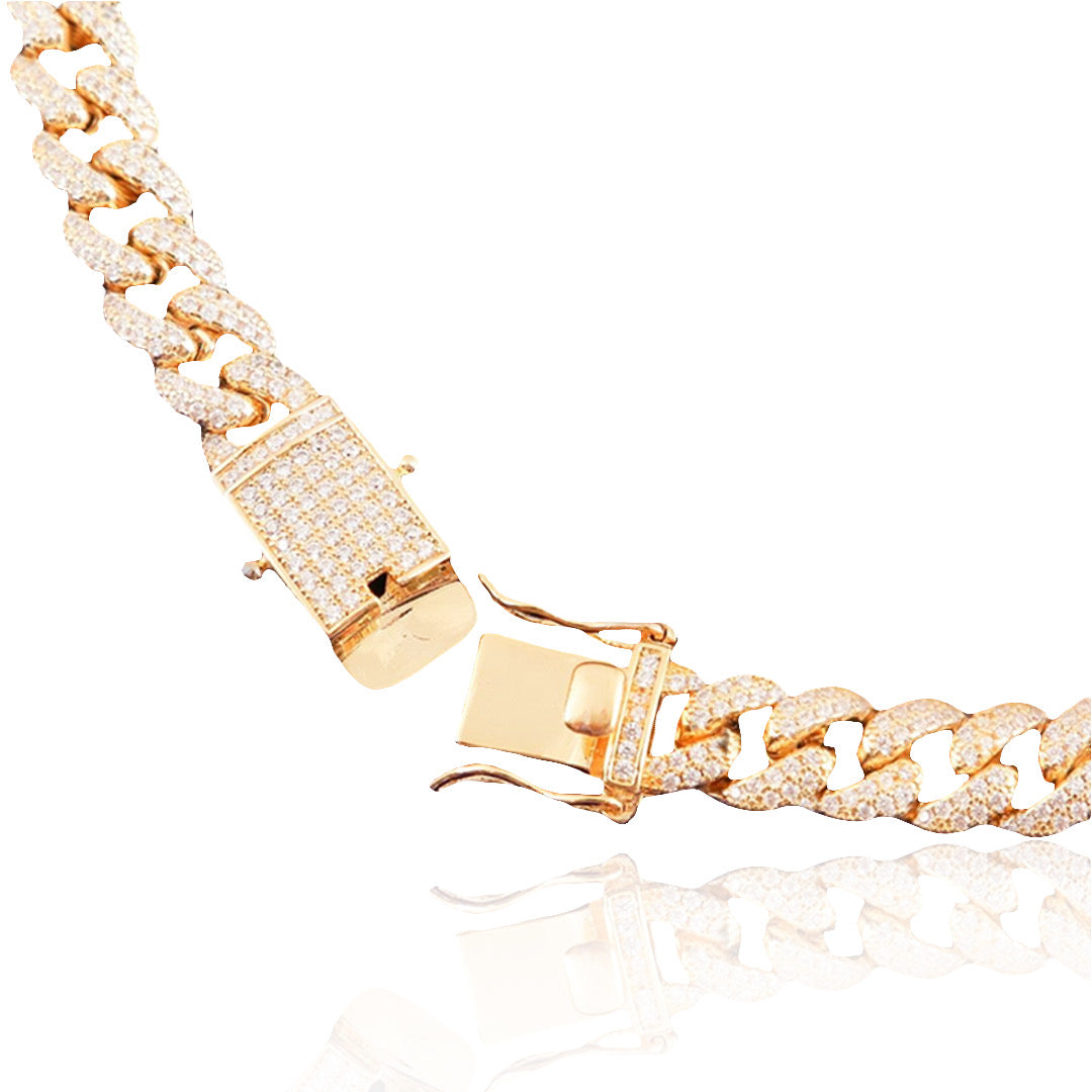 10MM ICED FIGARO CHAIN