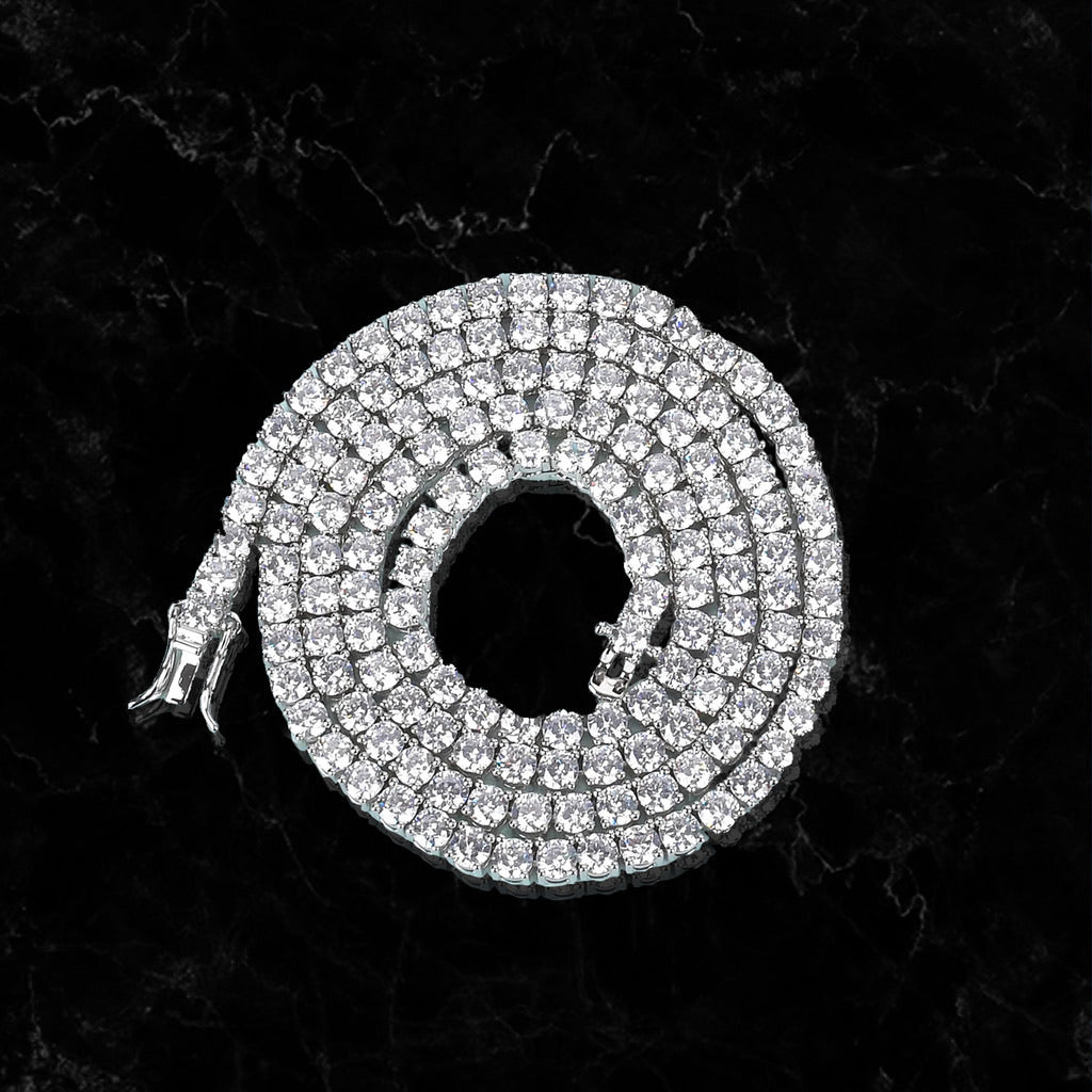 ROUND CUT TENNIS CHAIN // 4MM