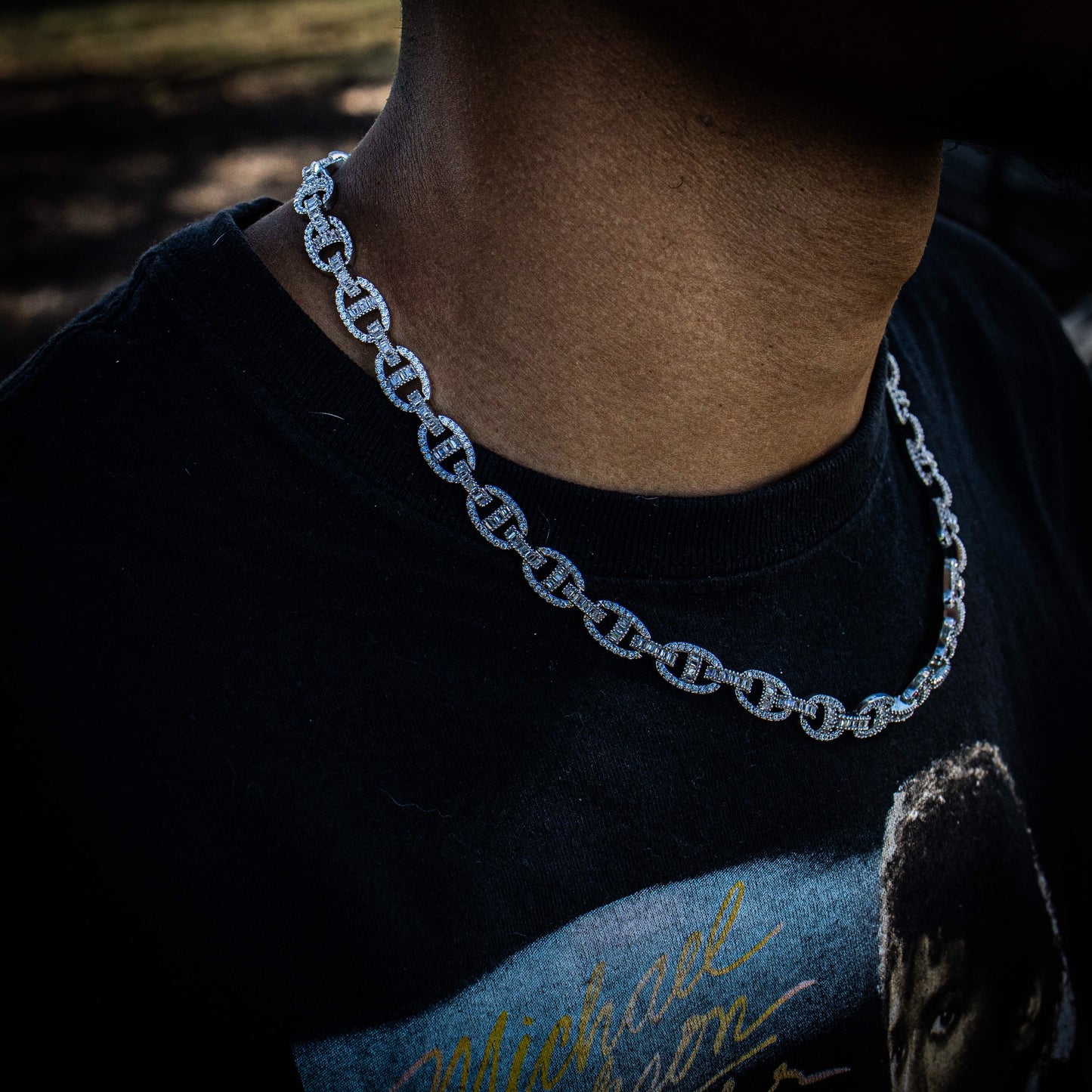 THE GUCCI BAGUETTE // WHITE GOLD 6MM
