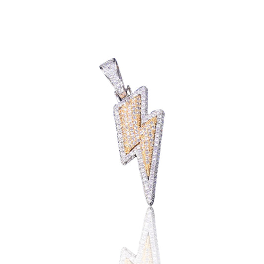 ICED OUT LIGHTNING BOLT PENDANT