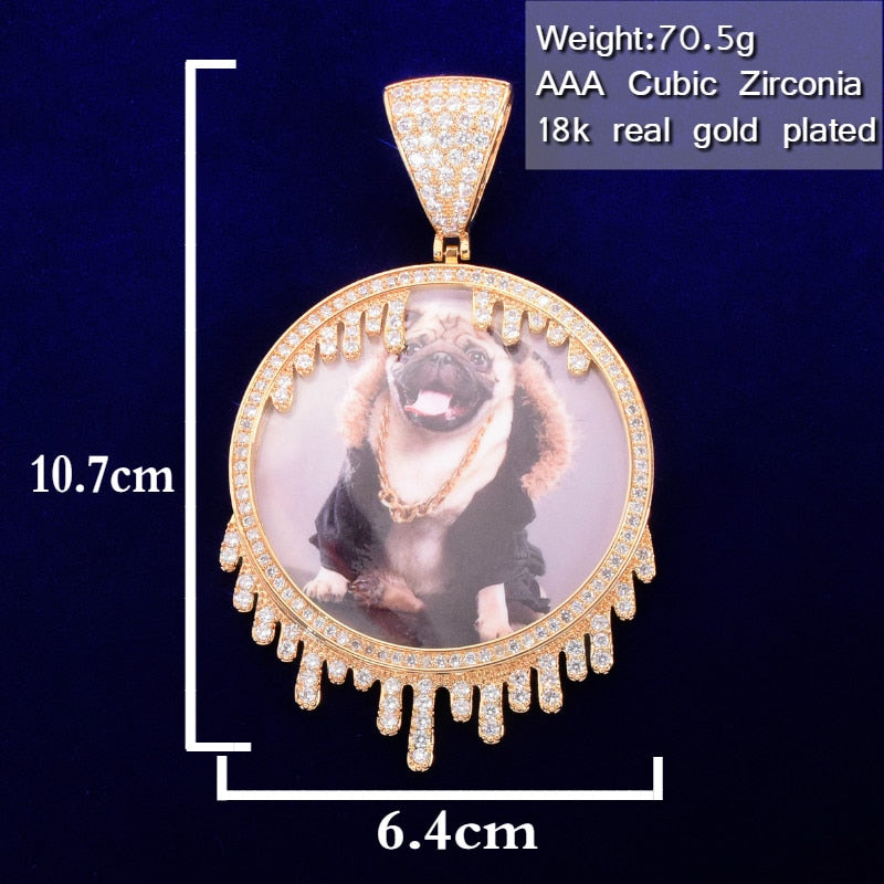 THE DRIPPY ONE // EXTRA LARGE PHOTO PENDANT