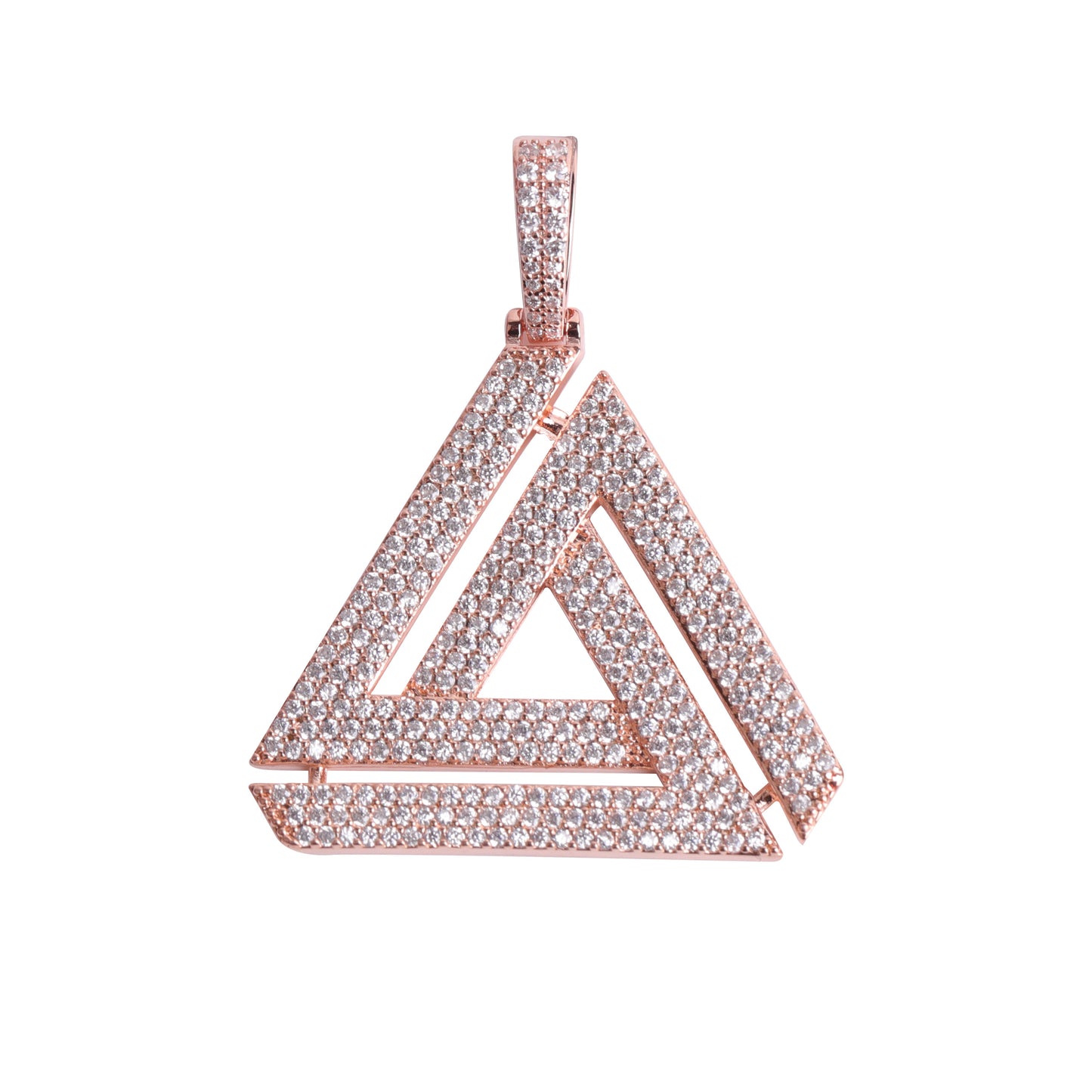 ICED PENROSE TRIANGLE PENDANT + CHAIN
