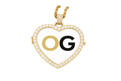 Custom Iced Out Heart Photo Pendant