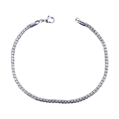 Delicate Round Snake Link Bracelet