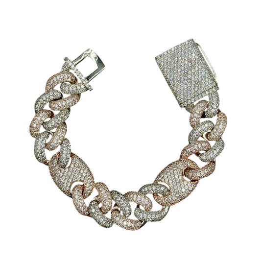 Iced Out Miami Cuban Link Bracelet // 18mm