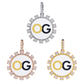 Custom Iced Out Baguette Style Round Photo Pendant