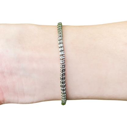 Delicate Round Snake Link Bracelet