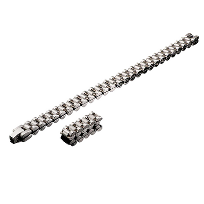 Elegant Stainless Steel Bracelet & Ring Set