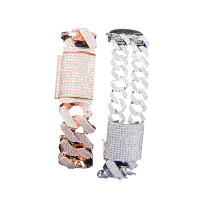 Iced Out Executive Prong Cuban Choker Bracelet