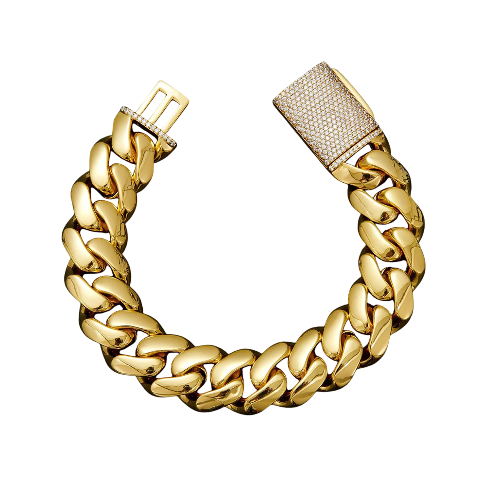 Miami Stacked Cuban Link Bracelet