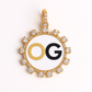Custom Iced Out Baguette Style Round Photo Pendant