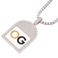 Custom Iced Out Round Drip Photo Pendant