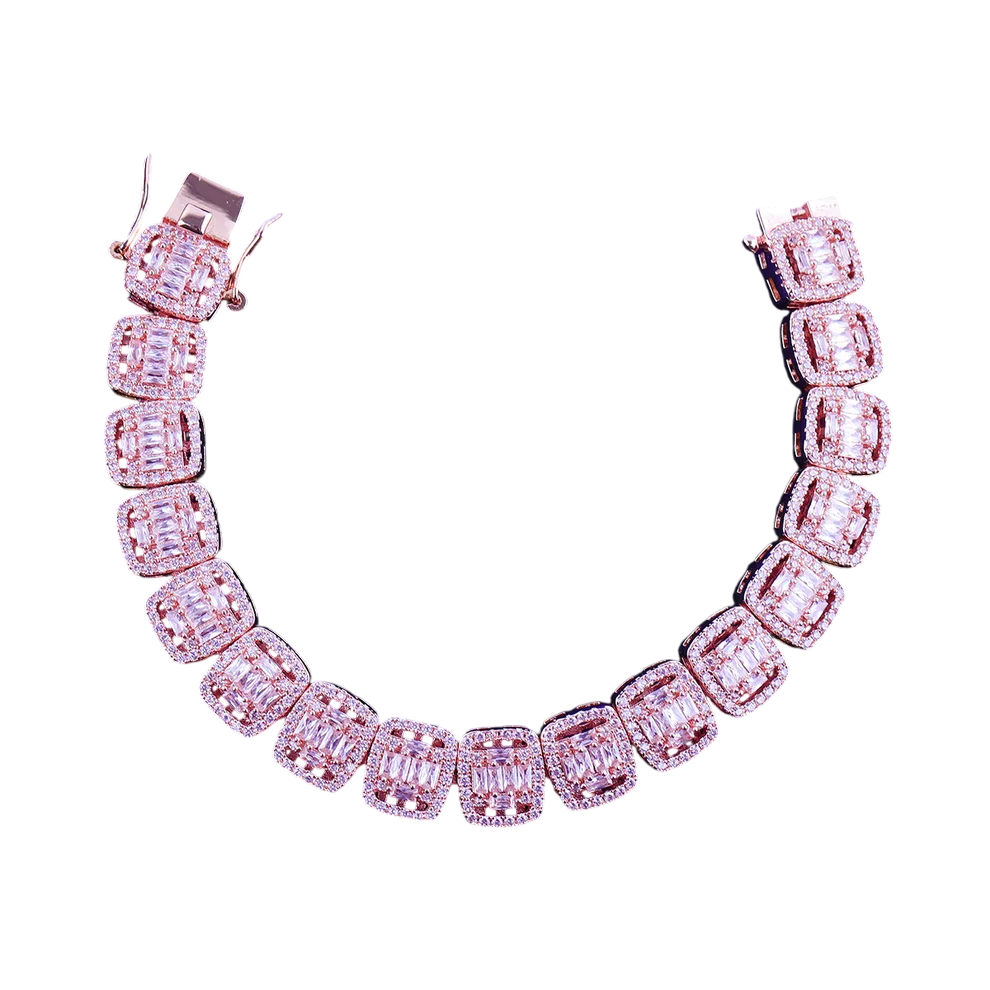 Iced Out Baguette CZ Tennis Bracelet