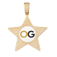 Custom Iced Out Star Photo Pendant