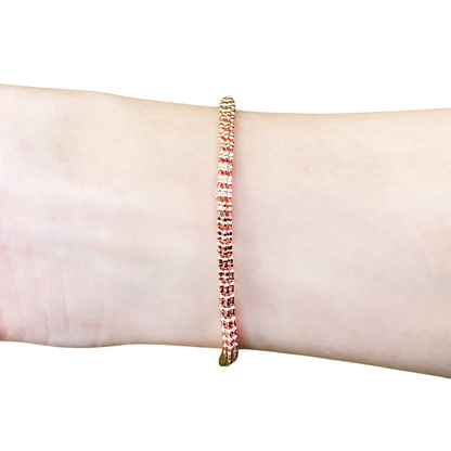 Delicate Round Snake Link Bracelet