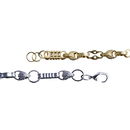 Iced Out Star Bar Tulip Link Bracelet