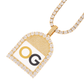 Custom Iced Out Round Drip Photo Pendant
