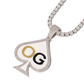 Custom Iced Out Spades Photo Pendant