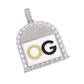 Custom Iced Out Round Drip Photo Pendant