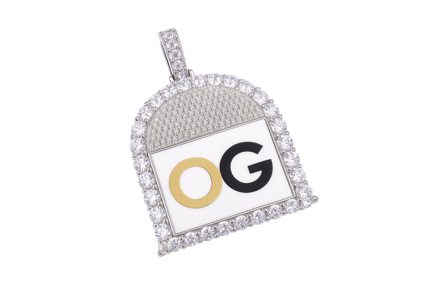 Custom Iced Out Round Drip Photo Pendant