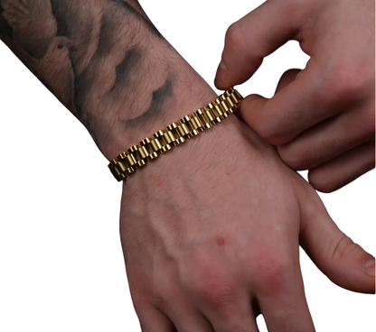 Watch Band Style Hip Hop Bracelet