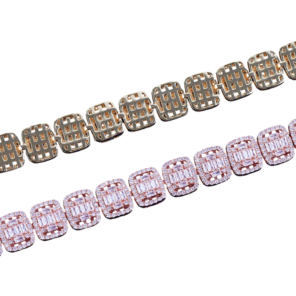 Iced Out Baguette CZ Tennis Bracelet