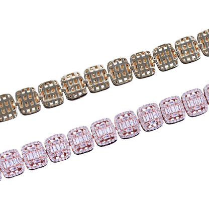 Iced Out Baguette CZ Tennis Bracelet