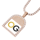 Custom Iced Out Round Drip Photo Pendant